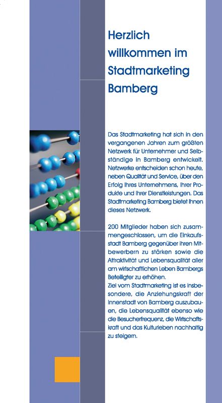 Stadtmarketing Bamberg Imagebroschüre
