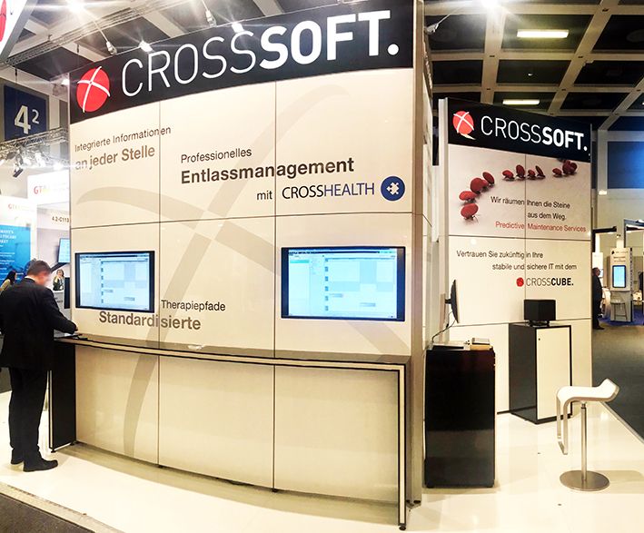 Crosssoft Messestand mit neuer Theke