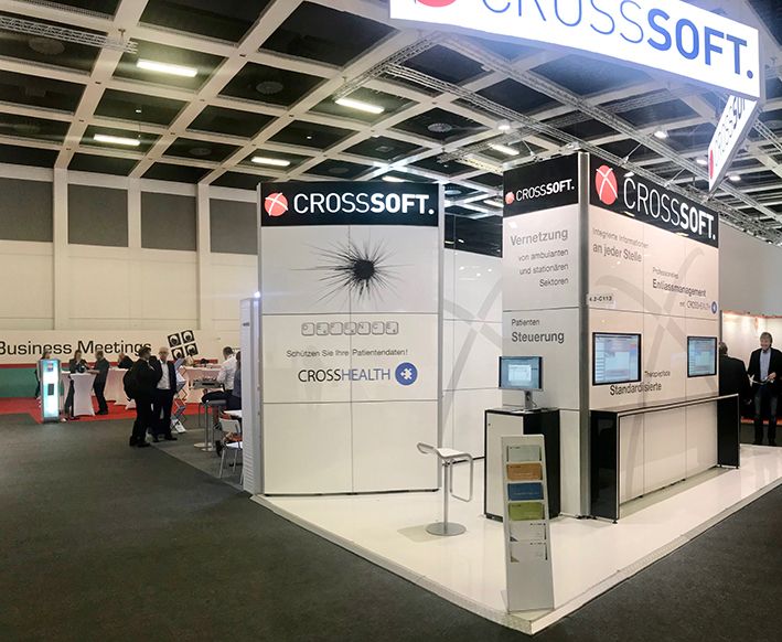 Crosssoft Messestand mit neuer Theke