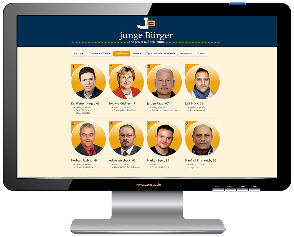 Responsvies Webdesign für junge Bürger