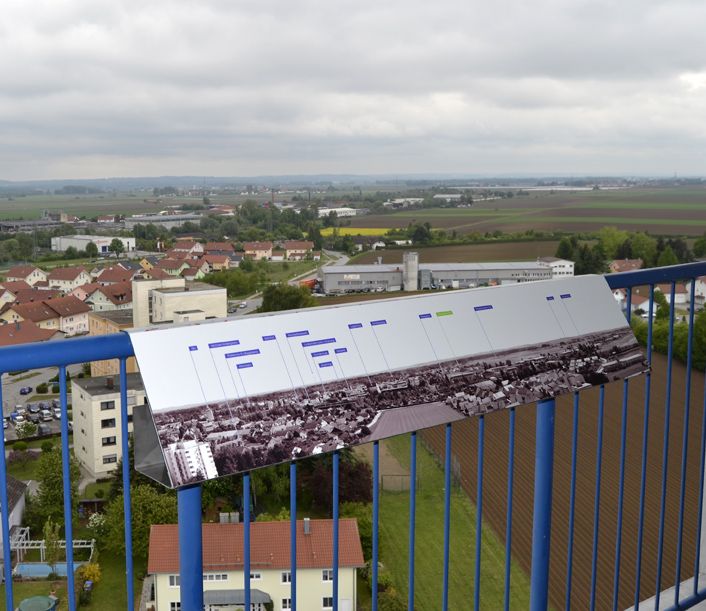 Aussichtsplattform im Informationszentrum des Wasserturms vom Plattling