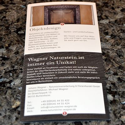 Design der Flyer